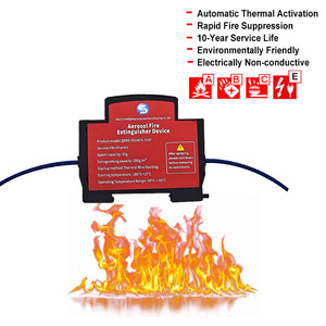 Extincteur d'incendie aérosol automatique en plastique 10g à montage mural sur rail DIN pour armoires électriques - Product Image 1