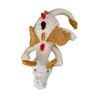 Peluche géante dinosaure blanc super douce Dragon des Neiges britannique JE 66-160cm, jouet en peluche, décoration de maison, cadeau, coton PP