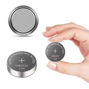 เซลล์เหรียญแบบชาร์จไฟได้ LIR2032แบตเตอรี่3.7V 45mAh จากโรงงาน - Product Image 2