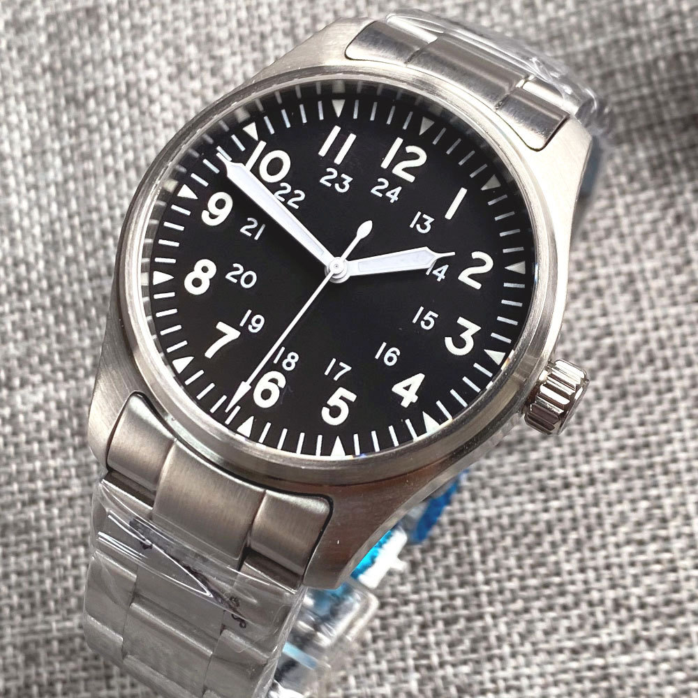 Tandorio 39mm NH35A パイロット200m 自動ダイビング男性用腕時計