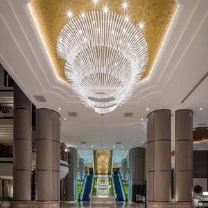 <strong>Best</strong> Quality Modern Style Large Glass Chandeliers <strong>Interior</strong> Decoration AC Powered for Home Hotel Lobby Ballroom Wedding <strong>Hall</strong> - Product Image 2