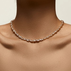 Collier en moissanite personnalisé de nombreuses formes, couleur D VVS, certifié GRA, plaqué or S925 - Product Image 5