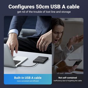 Boîtier de <span class=keywords><strong>disque</strong></span> <span class=keywords><strong>dur</strong></span> <span class=keywords><strong>externe</strong></span> UGREEN USB 3.0 2,5 pouces SATA III II I HDD et <span class=keywords><strong>SSD</strong></span> 7 mm 9,5 mm 6 To max 5 Gbps - Product Image 3