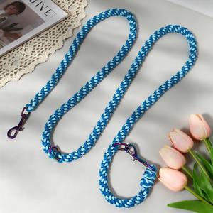 Nuevo Juego de Correa para Perro de Lujo Reforzada 2026, <span class=keywords><strong>Collar</strong></span> para Mascotas Tejido a Mano, Apto para el Entrenamiento de Perros Pequeños, Medianos y Grandes - Product Image 4