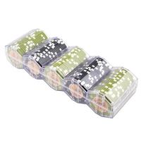 YH Chips Accessoires Boîte de rangement en acrylique givré 100 jetons de poker 45mm