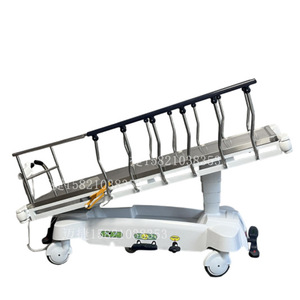 Chariot médical hydraulique d'urgence en acier inoxydable 304, capacité de charge de 900 lb, véhicule de transport hospitalier - Product Image 3