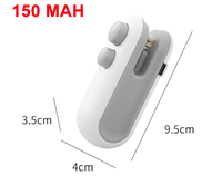 Appareil de scellage portable manuel pour sacs en plastique, mini-scelleuse magnétique de type presse manuelle pour usage domestique, 300 mAh/150 mAh, pour snacks
