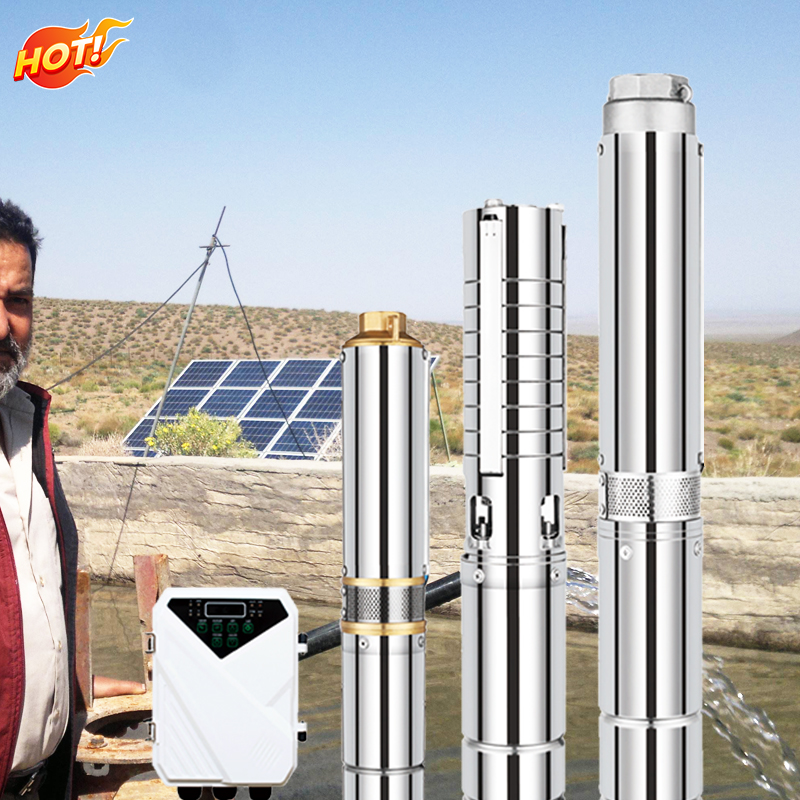 DC/AC Complete Kit Solar Power Submersible Pump Solar Water Pump Price For Agriculture Irrigation