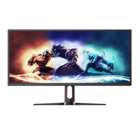 Moniteur de jeux vidéo 4K 34 35 pouces, incurvé, grand écran lcd, grande vitesse, pour jeux vidéo, 4K