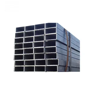 Black square galvanized and rectangular seamless steel pipe and tube