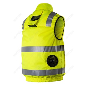 Chaleco Refrigerante Reflectante <span class=keywords><strong>de</strong></span> Doble Ventilador con Unidad <span class=keywords><strong>de</strong></span> Enfriamiento para Trabajo <span class=keywords><strong>de</strong></span> <span class=keywords><strong>Verano</strong></span> en Fábrica/Taller, Nivel A, Protección Contra Vapores, Marca XINTEX - Product Image 6