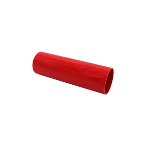 Tubo de plástico personalizado, tubo rígido vermelho oval tubo de pvc para fabricantes de aviso de tráfego
