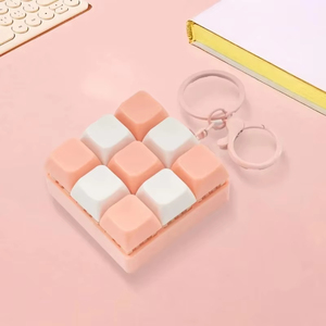 Jouet de décompression à 9 touches de clavier pour adultes, jouets anti-stress pour garçons et filles, jeux de clavier anti-stress, porte-clés - Product Image 2