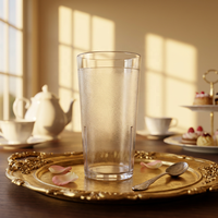 Gobelet à eau classique en plastique réutilisable de 8 oz, texturé, antidérapant, de qualité alimentaire, écologique, sans BPA, pour restaurant