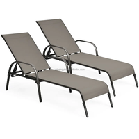Chaise longue de plage en métal pour extérieur, prix d'usine YCYJ Jiangxi Ileisure Chine, mobilier de piscine