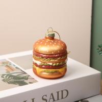 Ornement de Noël en forme de hamburger, pendentif suspendu en forme de burger, décoration unique pour arbre de Noël, cadeau de fêtes et d'entreprise, directement de l'usine