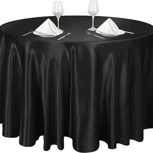 Mantel de Satén Brillante de Lujo, Redondo y Rectangular, de Poliéster Suave como la Seda, <span class=keywords><strong>para</strong></span> Decoración de Bodas, Fiestas, Eventos y Banquetes - Product Image 5