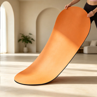 Tapis de yoga ovale en PU de 5 mm d'épaisseur, antidérapant, imperméable, pour la maison, les enfants, la danse et les studios de yoga