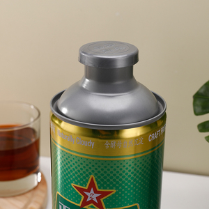 Barattolo di latta a forma di collo piccolo per confezioni di birra fresca barattolo di birra classico americano - Product Image 3