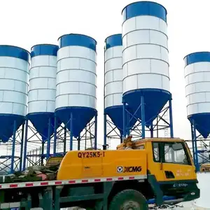 新型螺栓水泥筒仓35 1000吨工业混凝土配料厂电力生产线可编程控制器泵发动机齿轮箱