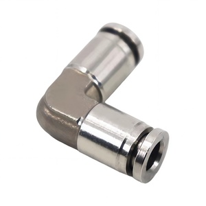 Connecteur de Tuyau Pneumatique Universel pour Camion de Haute Qualité, en Acier Inoxydable PV 304, Connecteur à Angle Droit à Diamètre Égal - Product Image 1