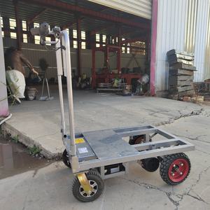 Ce Magazijn Vierwielige Elektrische <span class=keywords><strong>Trolley</strong></span> Handdruk Flatbed Vrachtwagen Elektrische <span class=keywords><strong>Trolley</strong></span> - Product Image 3