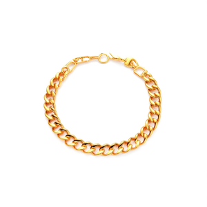 สร้อยข้อมือแฟชั่นแบบโซ่ 316L สแตนเลสสตีล ชุบทอง PVD ทนทาน ดีไซน์ยั่งยืน - Product Image 2