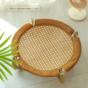 Umwelt freundliche Kühlung Katzen hunde bett Kleine Massivholz-Hängematte Abnehmbare wasch bare Funktion Sommer art Haustier bedarf Karton - Product Image 6