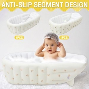Piscina Inflable Portátil Plegable <span class=keywords><strong>para</strong></span> Bebés, <span class=keywords><strong>Bañera</strong></span> Relajante <span class=keywords><strong>para</strong></span> Niños Pequeños con Asiento, Entrenamiento de Natación <span class=keywords><strong>para</strong></span> Niños - Product Image 2