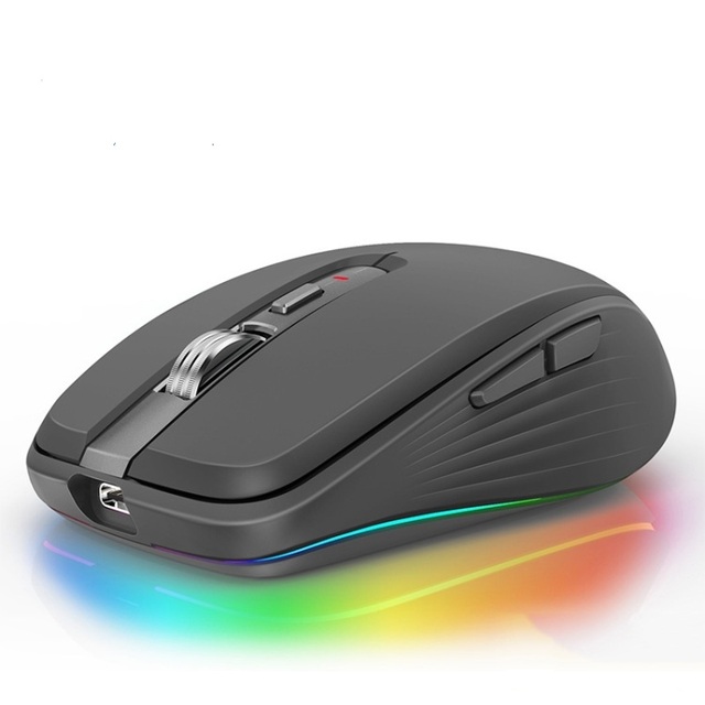 Dual Mode Wireless Gaming Mouse FMouse M303 2400DPI Rechargeable RGB for Computer