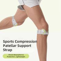 Sangle de Compression Respirante pour Rotule, Adaptable à la Courbe de la Rotule, Décompression pour la Protection Sportive, Entraînement et Gym