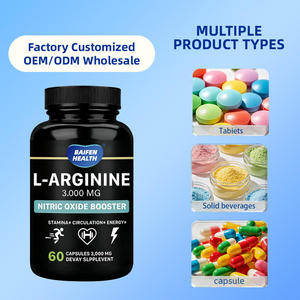 OEM/ODM 3000 mg L-Arginine 1000 mg Capsules pour adultes, améliorateur nutritionnel d'acides aminés, sport, 60 capsules, 2 capsules par jour - Product Image 4