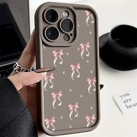 Nouvelles Coques de Téléphone Antichoc de Luxe avec Nœud Papillon pour iPhone 17 Air 16 15 Plus Pro Max 14 13 12 11 X – Housse de Protection Personnalisable avec Logo