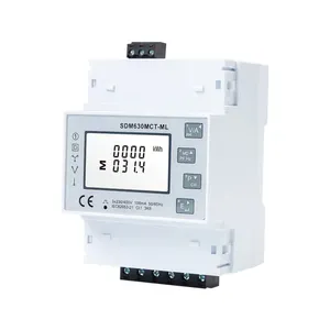 SDM630MCT-ML Quad Load RS485 Modbus Din Rail Three Phase MID Energy Meter