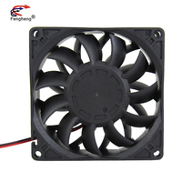 Yüksek kalite yüksek basınç eksenel akış fanı 92x92x2 5mm bakır top rulmanlar 24V havalandırma fanı 12v 92mm