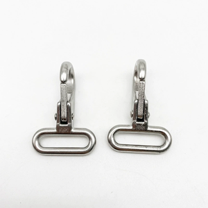 47*27mm paslanmaz çelik 316 sabit yaylı kanca karabina - Product Image 3