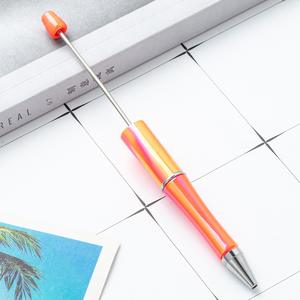 Bolígrafos de Plástico Creativos Hechos a Mano al por Mayor, Bolígrafos con Cuentas de Silicona Acrílica con Degradado UV, Accesorios para Bolígrafos - Product Image 5