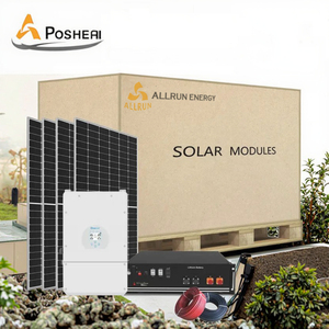 ระบบโซลาร์เซลล์ไฮบริด 8KW 10000W 10KW ยี่ห้อ Deye พร้อม MPPT PWM  ติดตั้งบนหลังคาและพื้นดินด้วยโครงอะลูมิเนียม สำหรับบ้านทั้งหลัง - Product Image 1