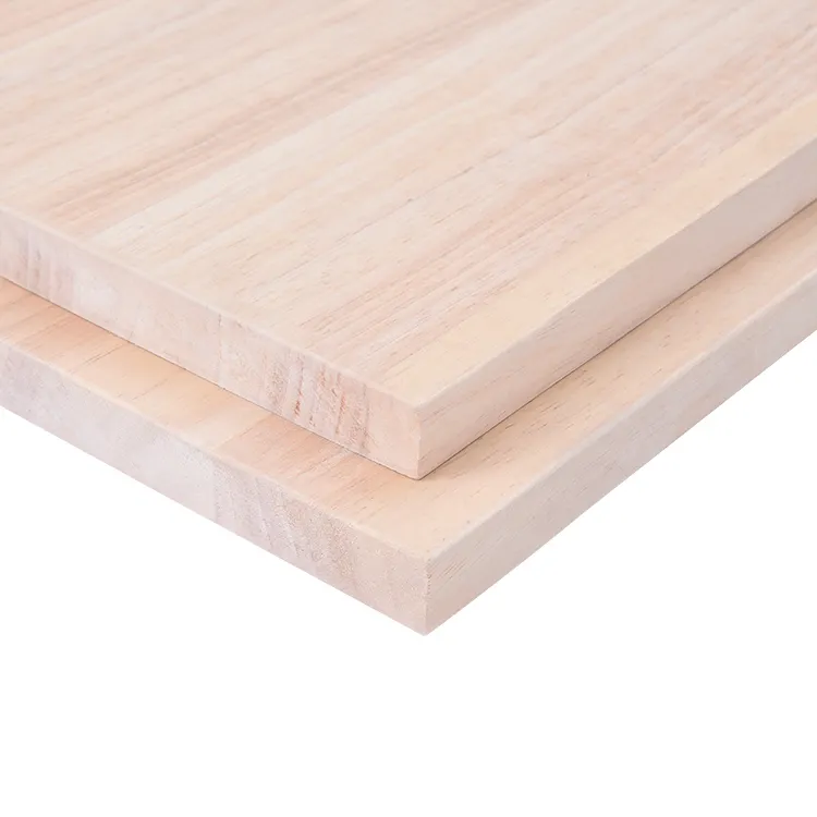 Hot Sale Finger Jointed Boards 2440*1220*18mm Rubber Wood Finger Joint Board For Desktop Countertops