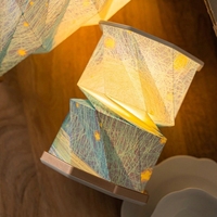 Lampu Malam Origami Langit Berbintang LED Lampu Ukiran Kertas Kontrol Sentuh Ornamen Berputar Hadiah untuk Dekorasi Kamar Tidur