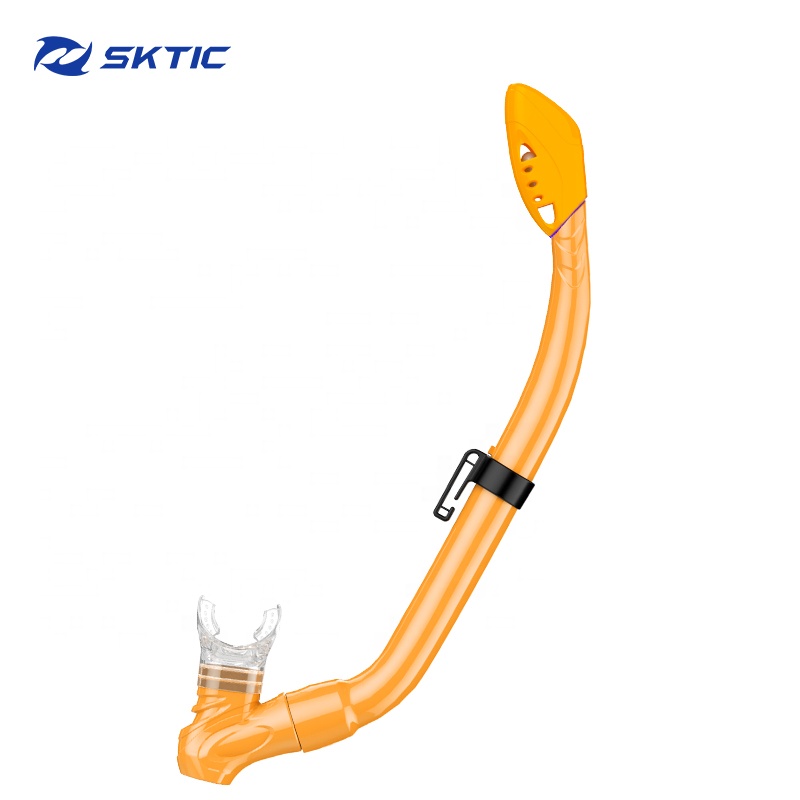 Гидродинамическая трубка для дайвинга SKTIC, подводная дышащая трубка с силиконовым мундштуком, с индивидуальным логотипом