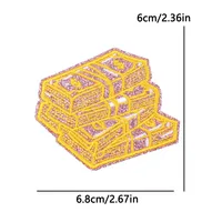 Patchs thermocollants personnalisés de haute qualité, brodés de paillettes roses, motifs dollar, billets et barres d'or, avec logo, pour veste, vente en gros