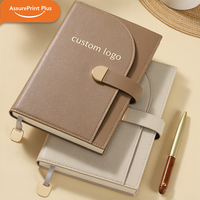Carnet de notes personnalisé A5 en similicuir grainé PVC avec boucle magnétique et porte-stylo pour entreprises et collectivités