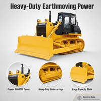 Bulldozer Shantui modèle SD22, moteur 175 kW, châssis robuste, système de transmission, lame droite et ripper à 3 dents