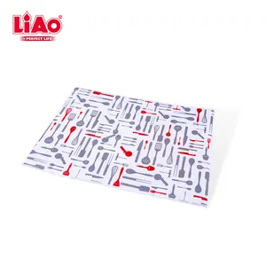 LiAo personnalisable microfibre impression absorbant cuisine mat vaisselle de séchage