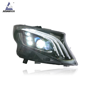 ชุดไฟหน้า Mercedes-Benz Vito เลนส์ LED ไฟวิ่งกลางวัน สไตล์ Maybach 12000 ลูเมน 12V - Product Image 4