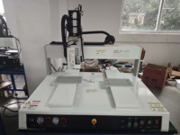 Trois axes double Station 360 degrés rotatif thermofusible résine époxy pâte à souder automatique colle distribution Robot Machine