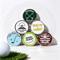 Nouveauté : Marqueur de balle de golf personnalisé en cuivre émaillé, couleur sur mesure