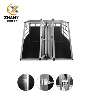 Cage automatique de voiture de voyage pour chien, accessoire en aluminium pour animaux domestiques - Product Image 2