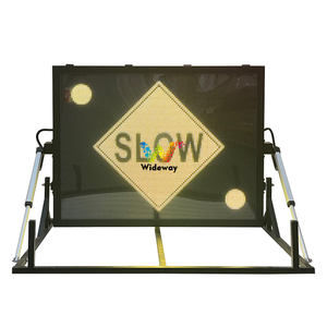 شاشة إعلانات LED شمسية قابلة للطي للسيارات من شنزن، لافتة معلومات متغيرة محمولة مع مقطورة لعرض حركة المرور - Product Image 5